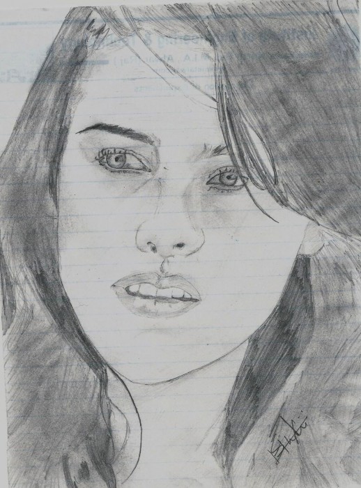 Sketch Of Hollywood Actress Kristen Stewart 