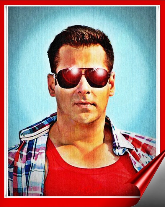 Digital Painting Of Actor Salman Khan
