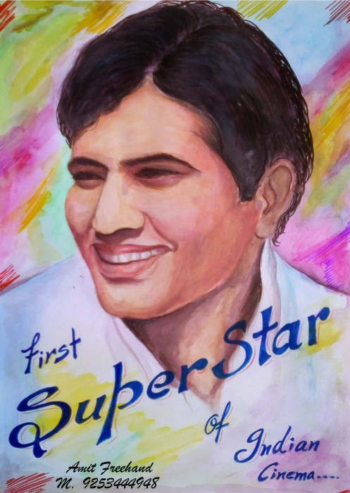 Painting Of Actor Rajesh Khanna - DesiPainters.com