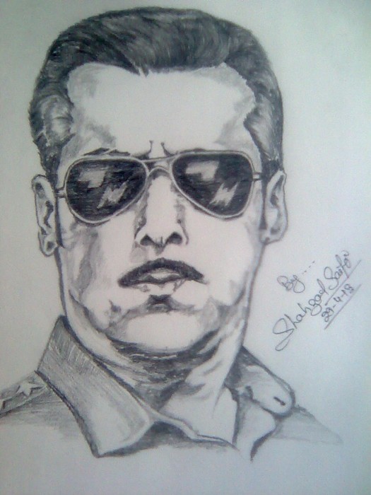 Pencil Sketch Of Salman Khan - DesiPainters.com