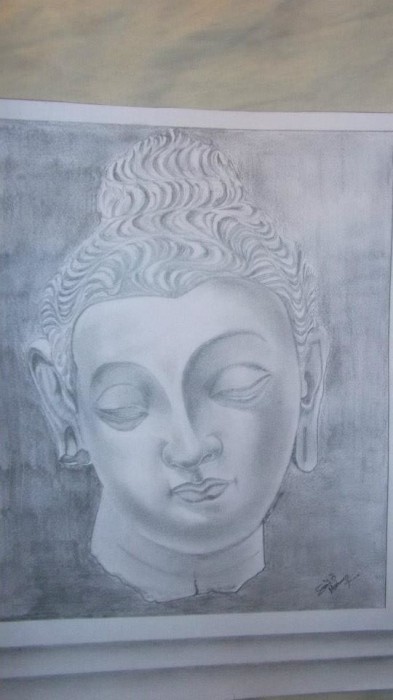 Pencil Sketch Of Gautam - DesiPainters.com