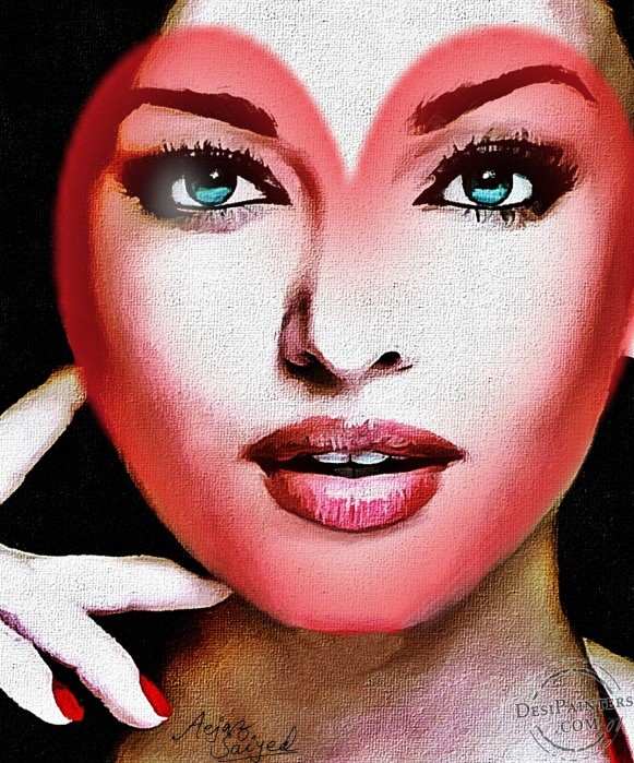 Aishwarya Rai Bachchan Mixed Painting