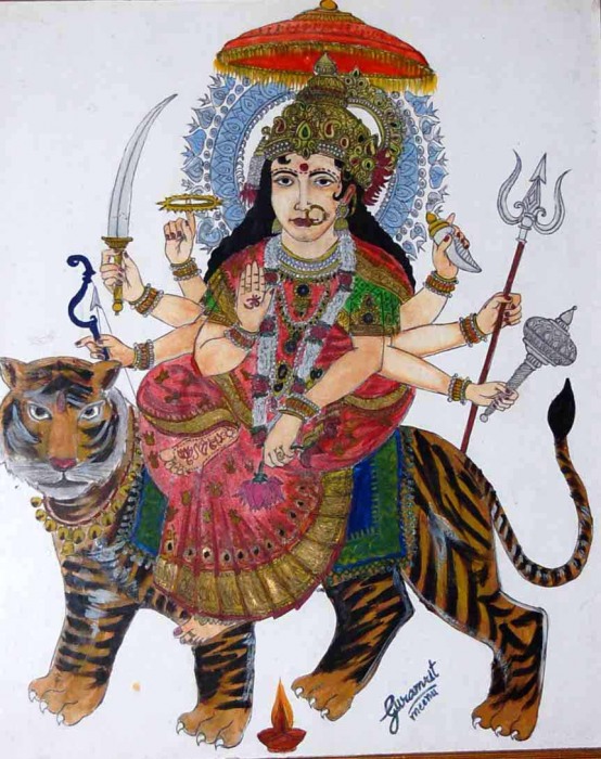 Mata Vaishno Devi Ji - DesiPainters.com