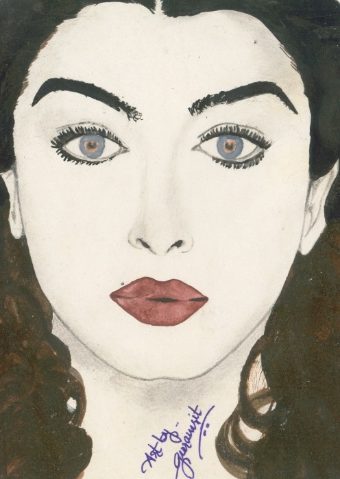 Aishwarya Rai Painting by Guramrit Pal Singh - DesiPainters.com