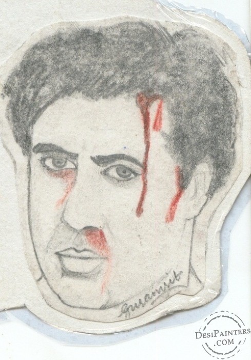 Pencil Sketch of Sunny Deol - DesiPainters.com