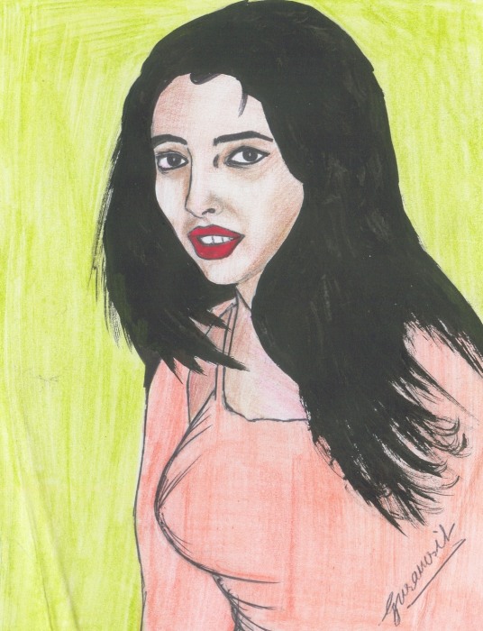 Pastel Painting of Reema Sain - DesiPainters.com