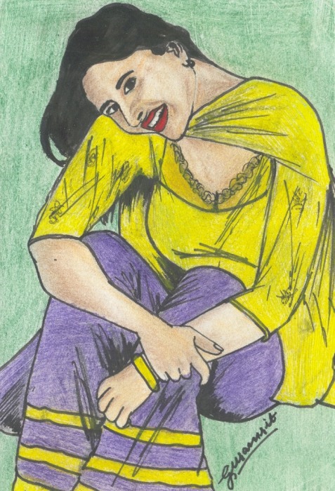 Pastel Painting of Kareena Kapoor - DesiPainters.com