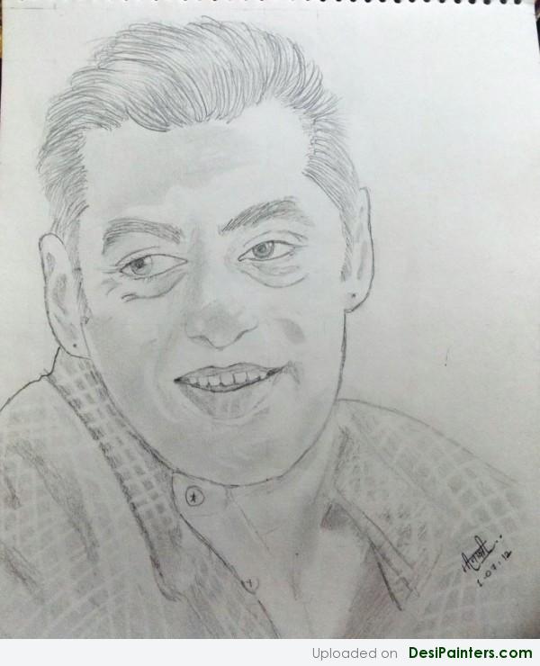 Pencil Sketch Of Salman Khan - DesiPainters.com