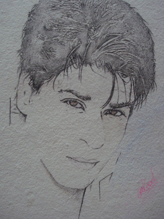 Pencil Sketch Of Shahrukh Khan - DesiPainters.com