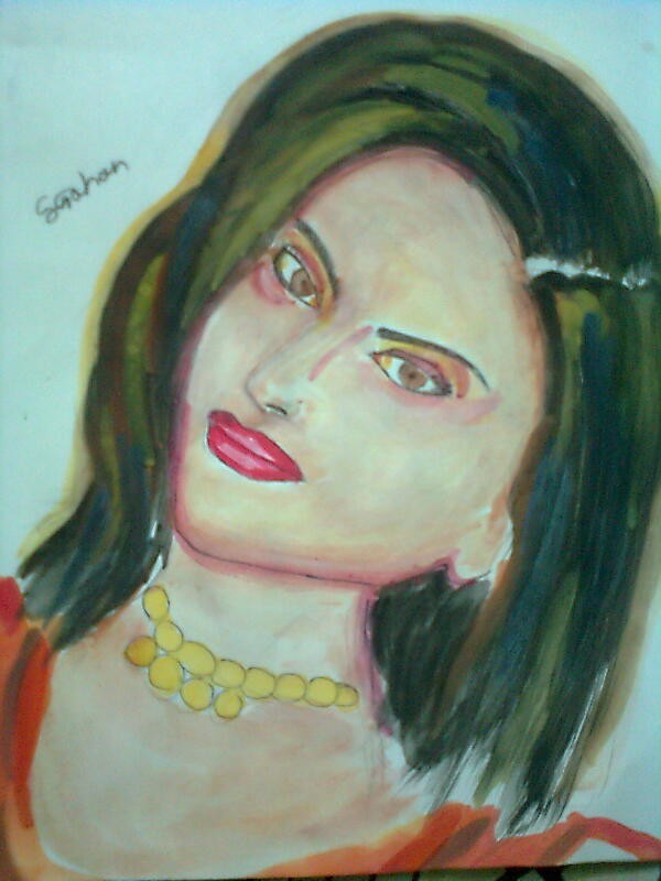 Painting Of A Girl By Subhashree