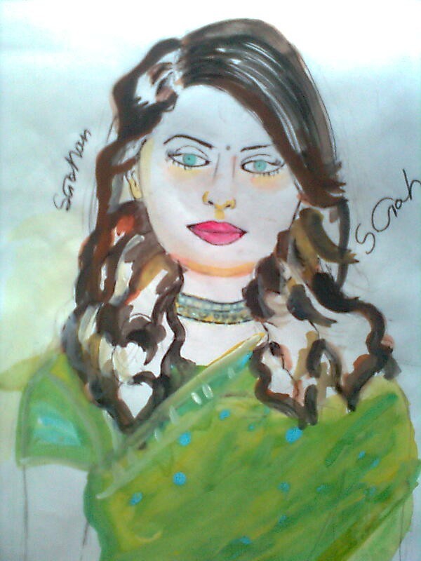 Painting of Aishwarya Rai - DesiPainters.com