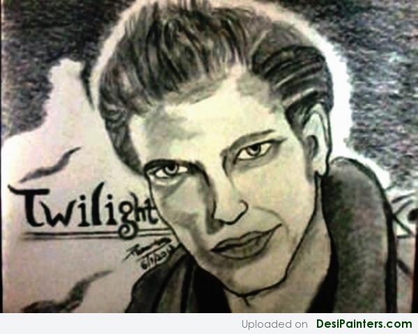 Sketch Of Robert Pattinson In Twilight