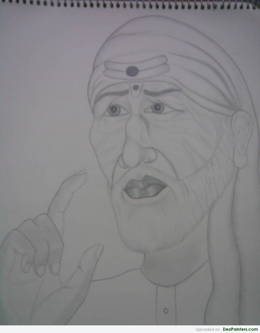 Sathya's Art - rough pencil drawing of Bhagawan Sathya Sai... | Facebook