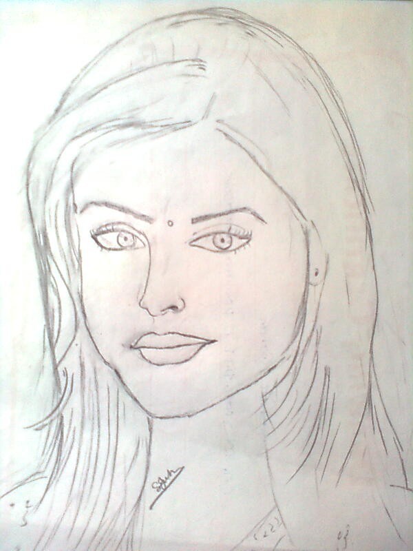 Sketch Of Actress Deepika Padukone - DesiPainters.com