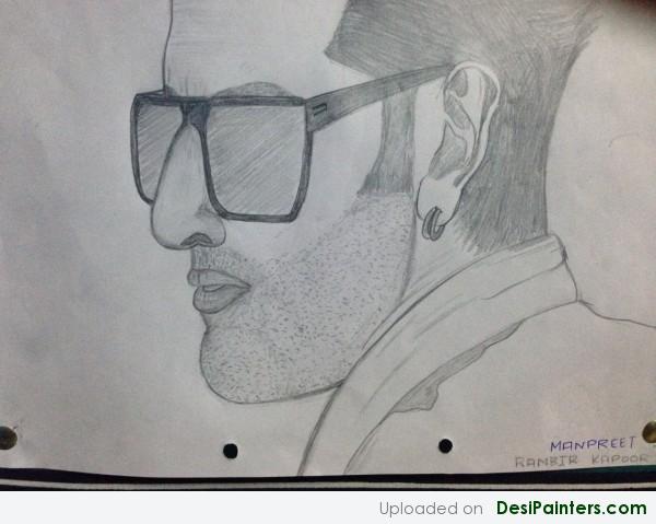 Pencil Sketch Of Ranbir Kapoor - DesiPainters.com