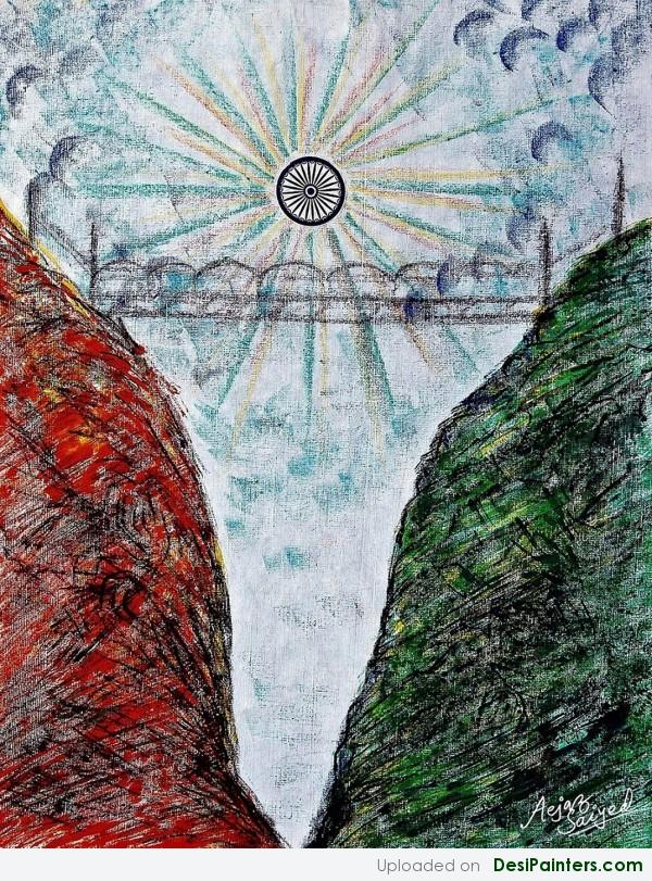 Painting Of A Bridge For UNITY