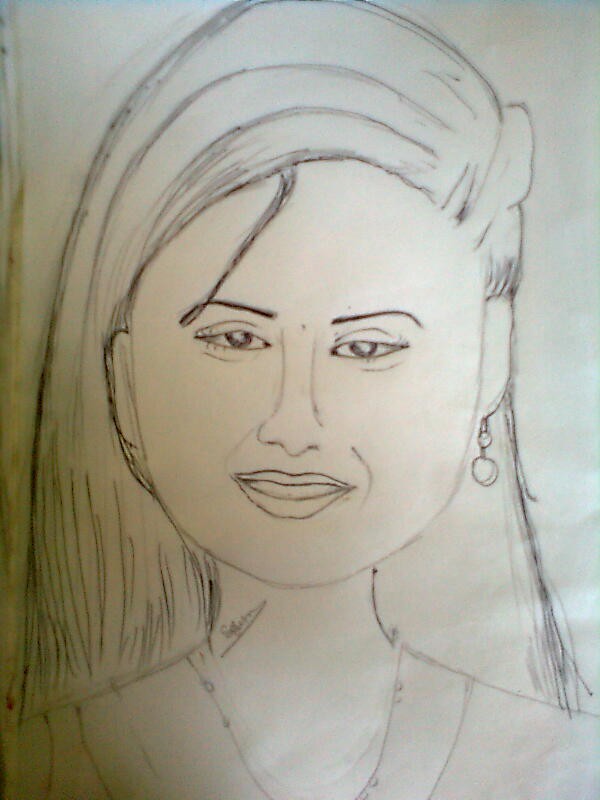 Sketch Of Odia Actress Archita Sahu - DesiPainters.com
