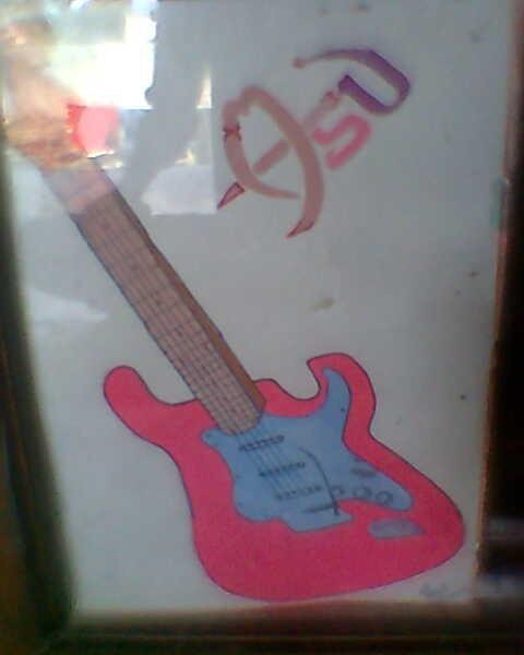 Painting Of A Gitar By Asu