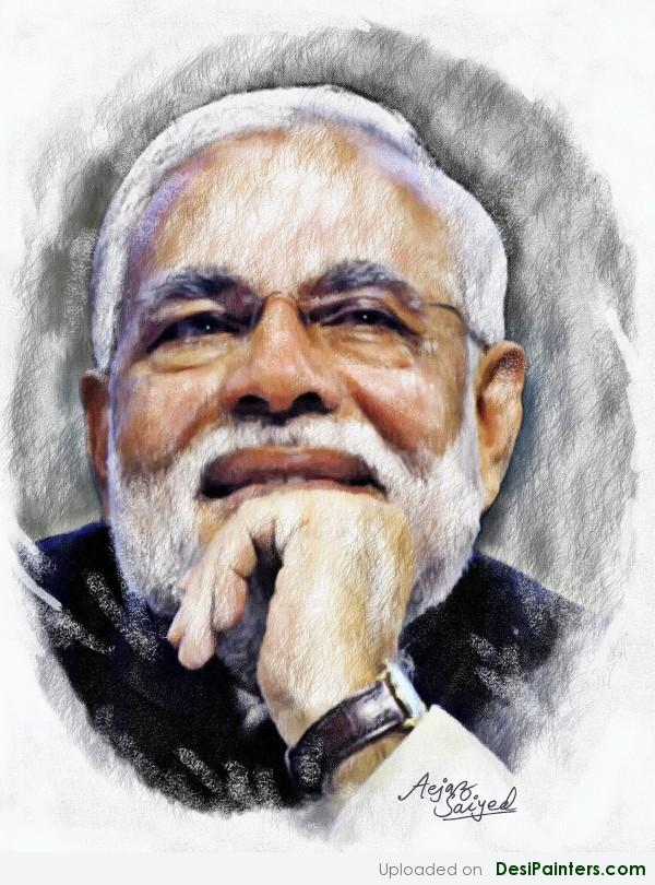 Painting Of CM Narendra Modi