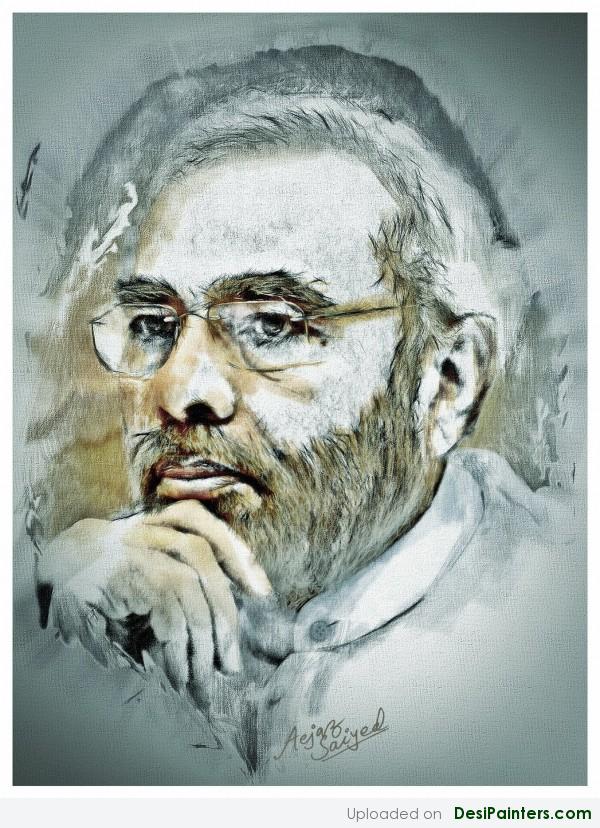 Digital Painting Of Narendra Modi - DesiPainters.com