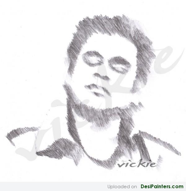 Pencil Sketch Of AR Rehman