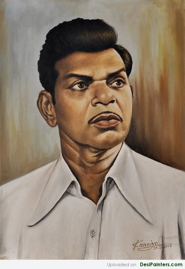 Oil Painting Of A Man By Kanaiya