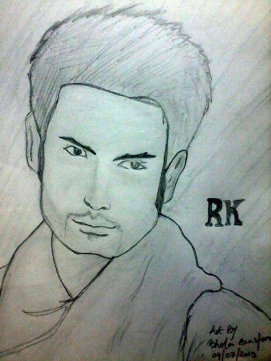 Pencil Sketch Of Actor Vivian Dsena