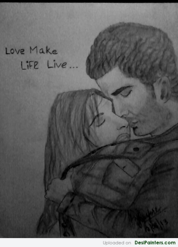 Charcoal Sketch Of Aashiqui 2 Stars - DesiPainters.com