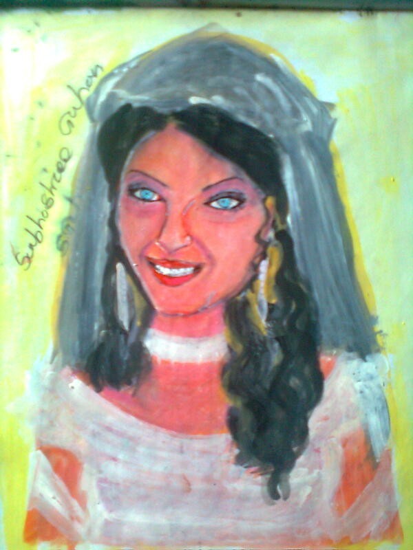 Painting of a christian Bride - DesiPainters.com