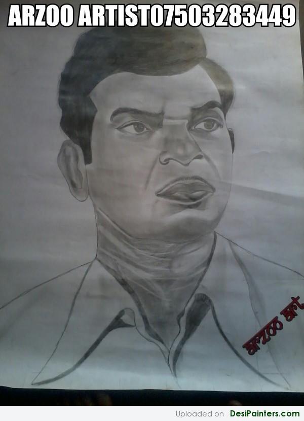 Sketch Of A Man By Arzoo Art