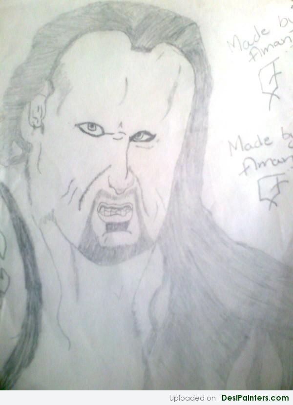 Pencil Sketch Of Undertaker - DesiPainters.com