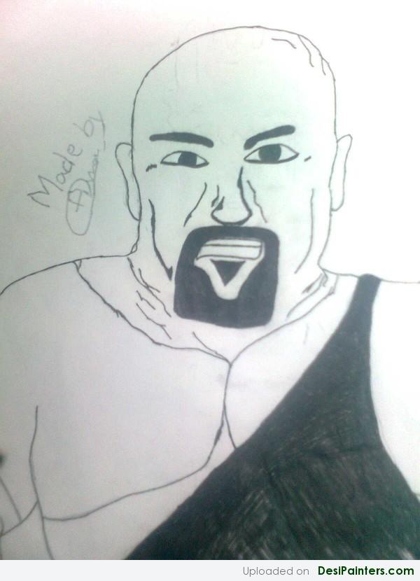 Charcoal Sketch Of Big Show By Aman - DesiPainters.com