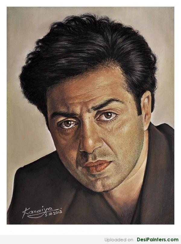 Painting Of Sunny Deol By Kanaiya Art - DesiPainters.com