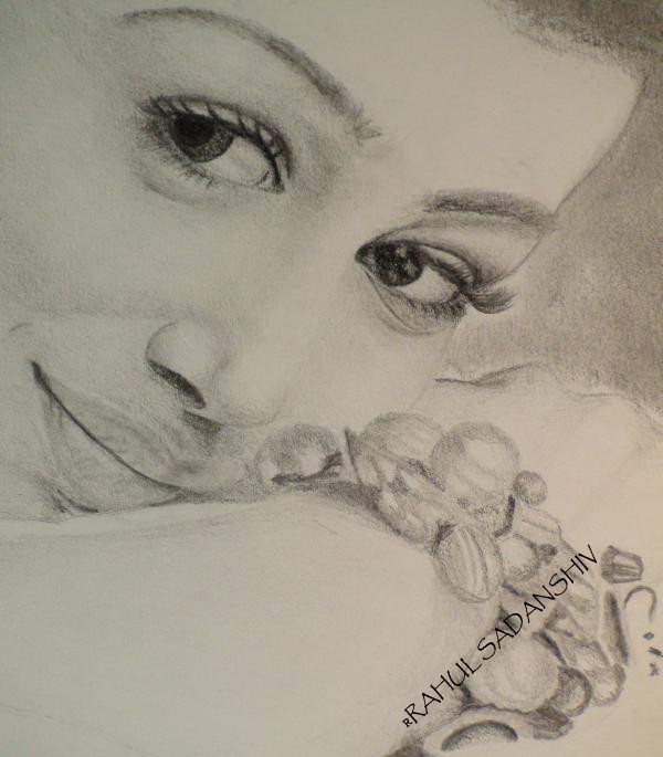 Sketch Of A Girl By Rahul Sadanshiv