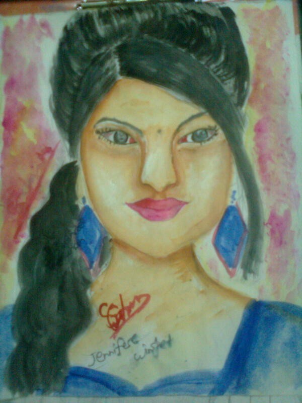 Painting of Jenifer Winget