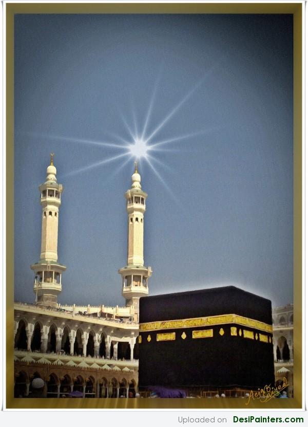 Digital Painting Of Holy Kaaba