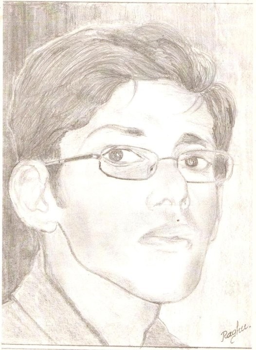 Self Portrait By Raghavendra Madiwal - DesiPainters.com