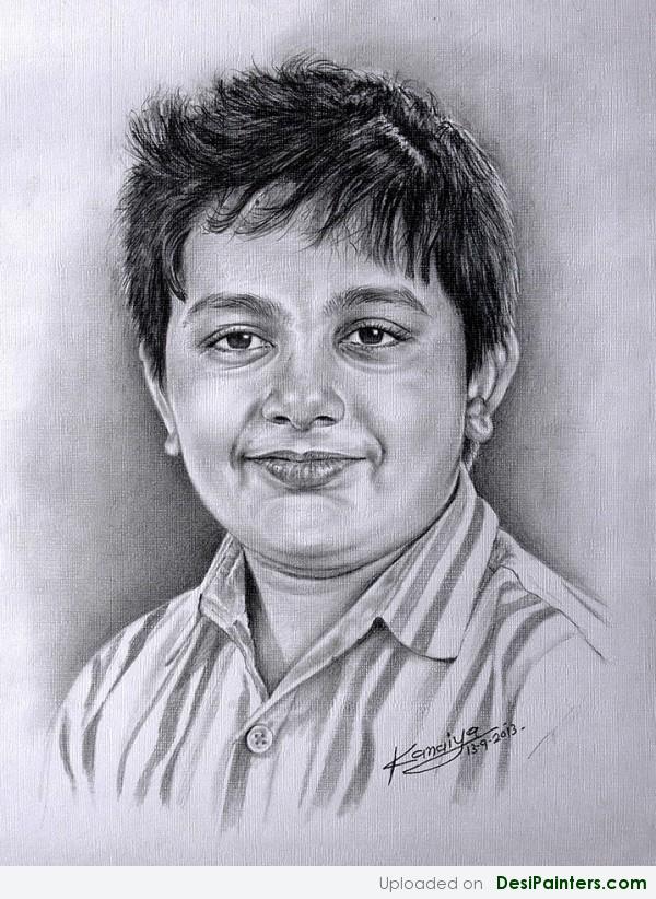 Sketch Of Cute Boy By Kanaiya Art - DesiPainters.com