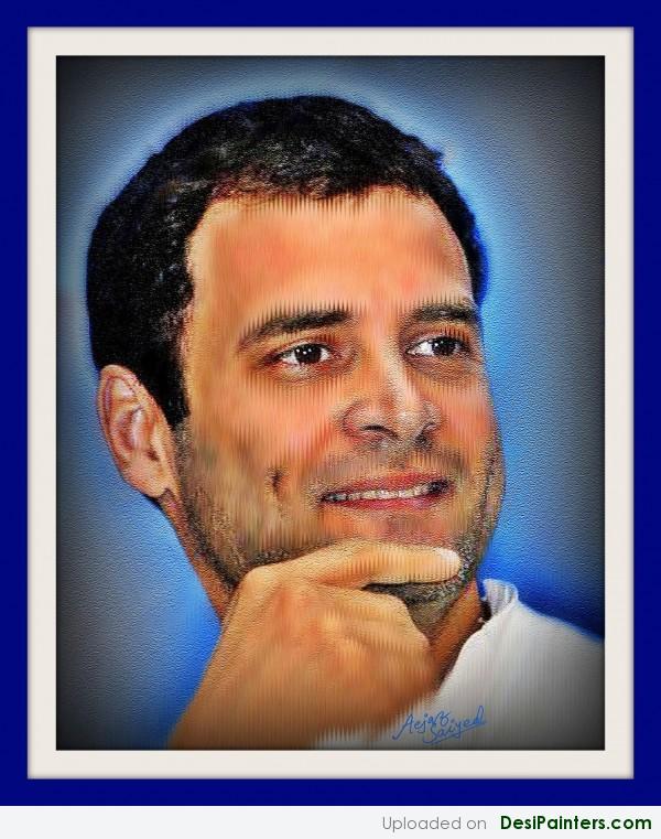 Digital Painting Of Rahul Gandhi - DesiPainters.com