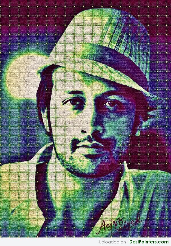 Digital Painting Of Atif Aslam