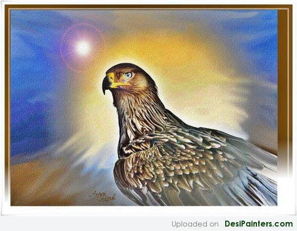 Digital Painting Of Bird Eye By Aejaz Saiyed