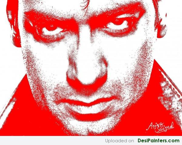 Painting Of Actor Ajay Devgun - DesiPainters.com