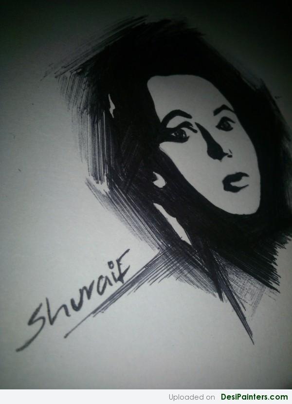Ink Painting By Muhammed Shuraif - DesiPainters.com