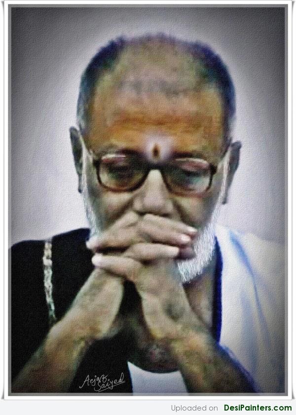 Painting Of Pujya Murari Bapu - DesiPainters.com