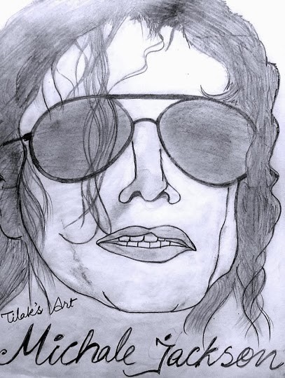 Pencil Sketch of Michale Jackson