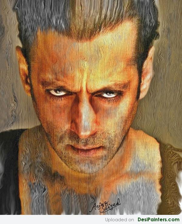 Digital Painting Of Salman Khan - DesiPainters.com