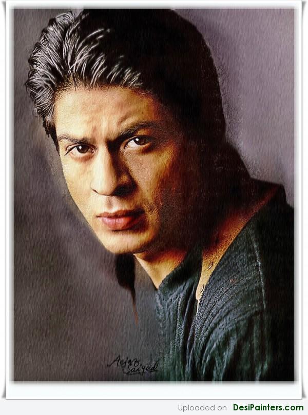 Digital Painting Of Shahrukh Khan - DesiPainters.com