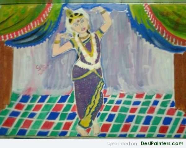 Painting Of A South Indian Girl - DesiPainters.com