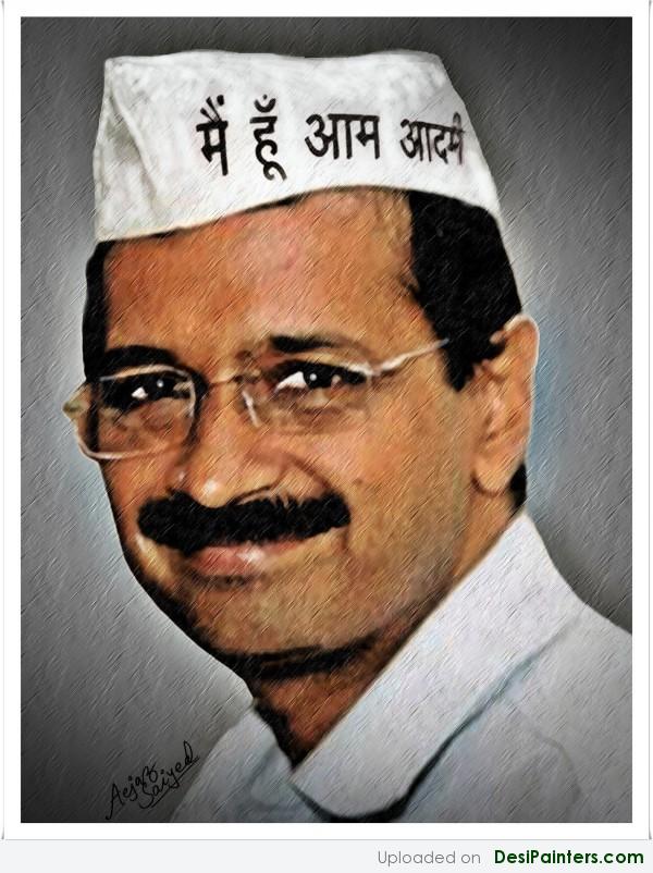 Digital Painting Of Arvind Kejriwal