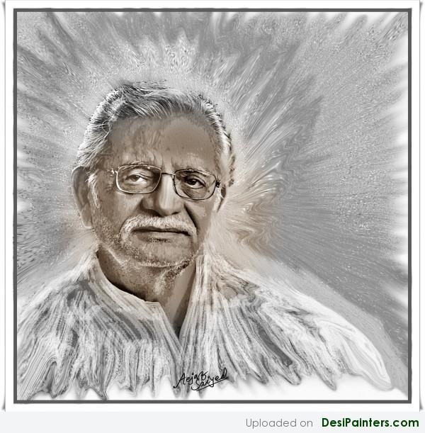 Digital Painting Of Gulzar Sahib - DesiPainters.com